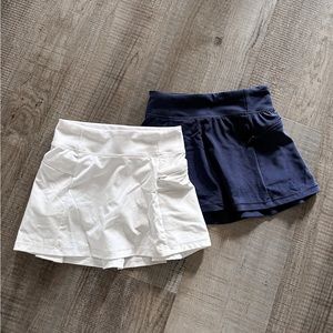 BUNDLE of TWO Athletic Skorts EUC Toddler girl Size XS 4/5